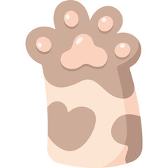 Cute Cat Paw Illustration