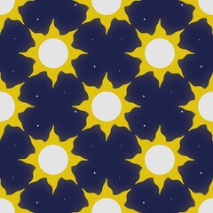 Seamless space pattern for kids