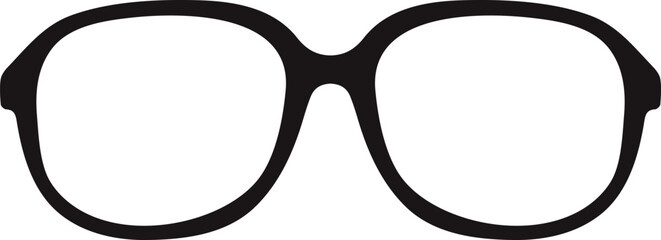 Glasses-03. Gentleman Black Vintage Hipster Icon.