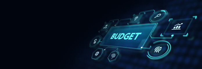 Budget capital finance economy investment money concept. 3d illustration