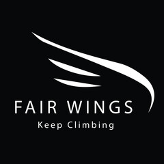 climbing  fly logo design icon vector 