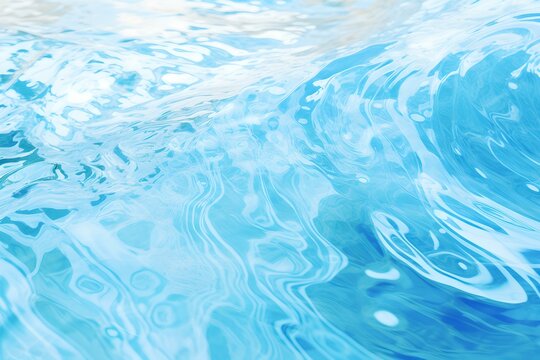 Einfach nur Blau: Wasseroberfl&auml;che in Perfektion