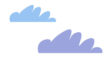 Cloud or smog, fog or mist icon, loudscape vector