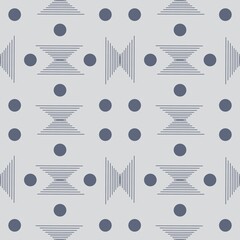 Abstract circles and lines seamless pattern