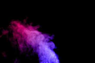 A collection of white smoke stock images on a black background.
