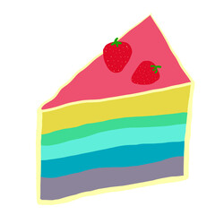 cake with strawberry