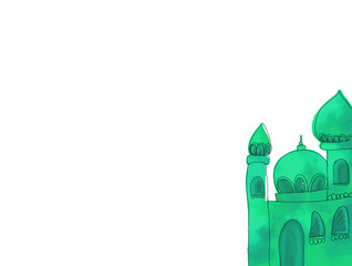 Green mosque
