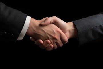 Business partnership meeting. Closeup isolated handshake in the office, deal.