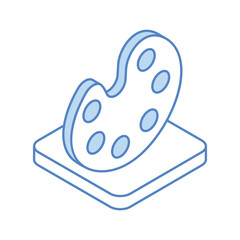 Art icon, vector stock illustration.