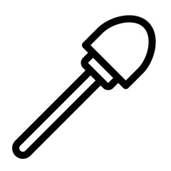 shovel line icon