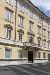 Fototapeta na wymiar building at Teresiano district, Trieste, Friuli, Italy
