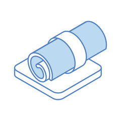 Certificate icon, vector stock illustration.