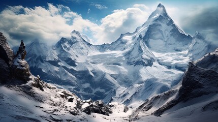 Nature photo of Matterhorn, Switzerland, generated by AI