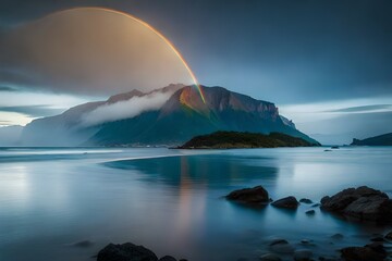 sunrise over the sea Generator AI