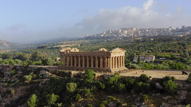 The Valley of the temples in Agrigento Sicily Italy