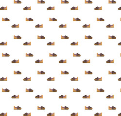 Digital png illustration of pattern of shoe symbol on transparent background