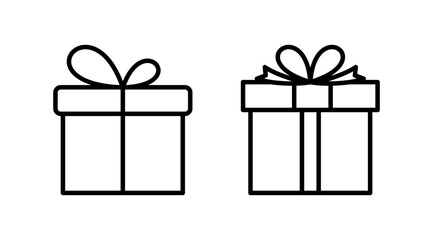 Gift icon vector. gift box icon. birthday gift