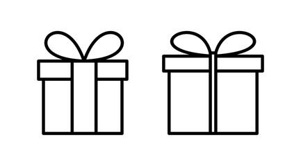 Gift icon vector. gift box icon. birthday gift