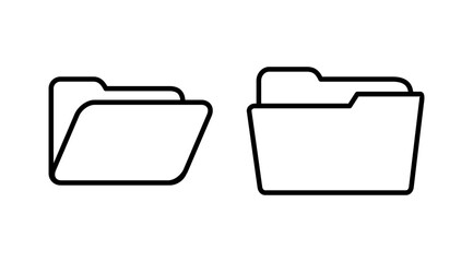 Folder icon vector. document folder icon