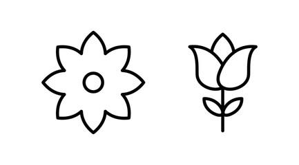 Flower icon vector. floral icon. flower logo