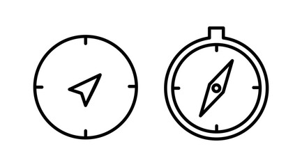 Compass icon vector. navigation icon
