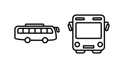Fototapeta premium Bus icon vector. bus vector icon