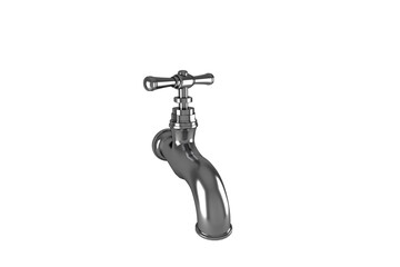 Digital png illustration of faucet on transparent background