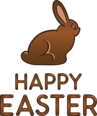 Obraz premium Digital png illustration of happy easter text on transparent background