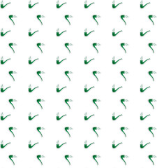 Fototapeta na wymiar Digital png illustration of green pipes pattern on transparent background