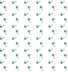 Digital png illustration of green pipes pattern on transparent background