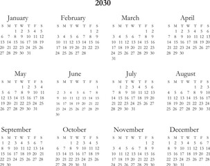 Modern new year calendar design template