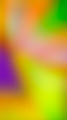 Blurred light colorful yellow, green, purble abstract gradient, blur gradient background. multicolored glowing texture. Empty 9:16 Wallpaper Template