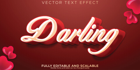 Editable text effect 3d font style