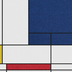Abstract composition with colored rectangles. Collage.