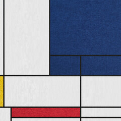 Abstract composition with colored rectangles. Collage.
