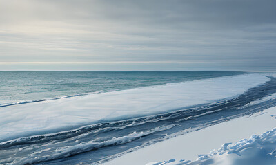 the sea that runs from the snow