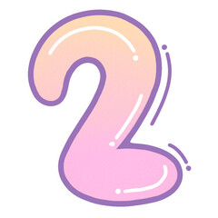 Obraz premium hand drawn mathematical symbols kawaii design and colorful