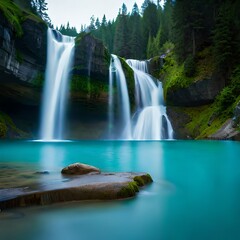 Stunning 4K Waterfall Wallpaper: Nature's Majestic Cascade