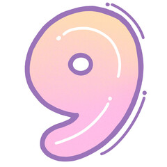 hand drawn mathematical symbols kawaii design and colorful
