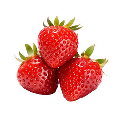strawberry white background