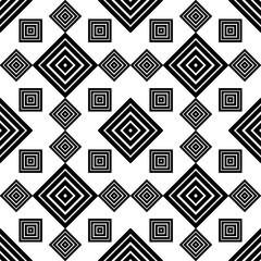 black and white seamless pattern with shapes