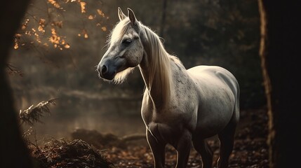 Captivating unicorn ai photography capturing the enchanting beauty of these mythical creatures.