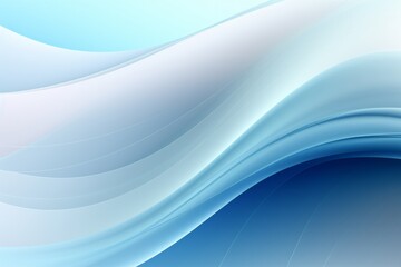 Fototapeta premium Abstract Blue Wave on Gray Background with Copy Space, Generative AI