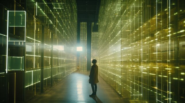 Employee's Journey in the Automated Warehouse: Efficiency, Technology, and Collaboration, Generative AI