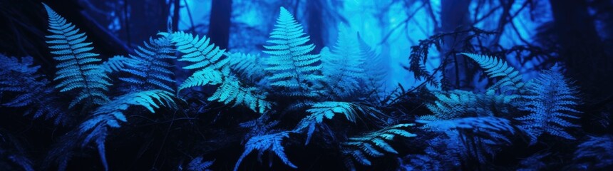 blue ferns plants