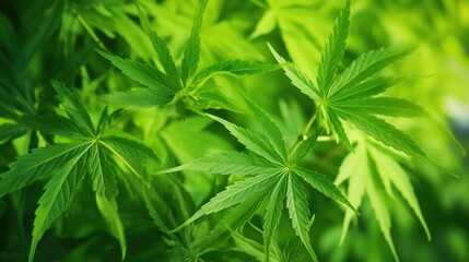 close up of marijuana leaf