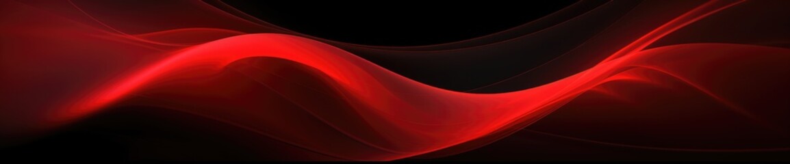 red smoke on black, red and black wave graphic background, Generative Ai