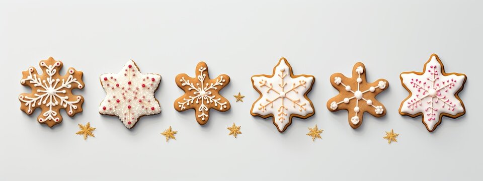 banner christmas background pattern cookies with christmas pattern