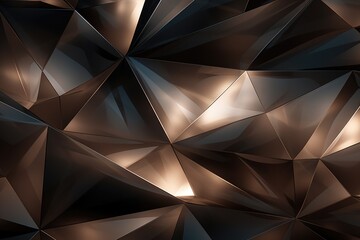 black abstract background with triangles