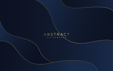 luxury abstract blue wave background
